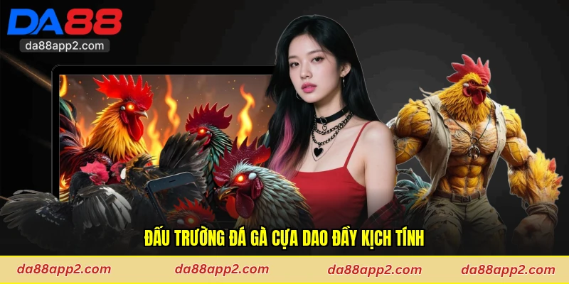 Đấu trường đá gà cựa dao đầy kịch tính