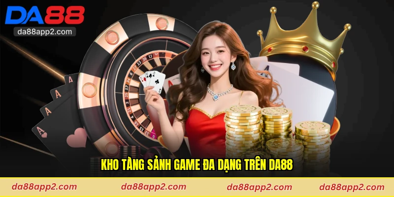 Kho tàng sảnh game đa dạng trên Da88